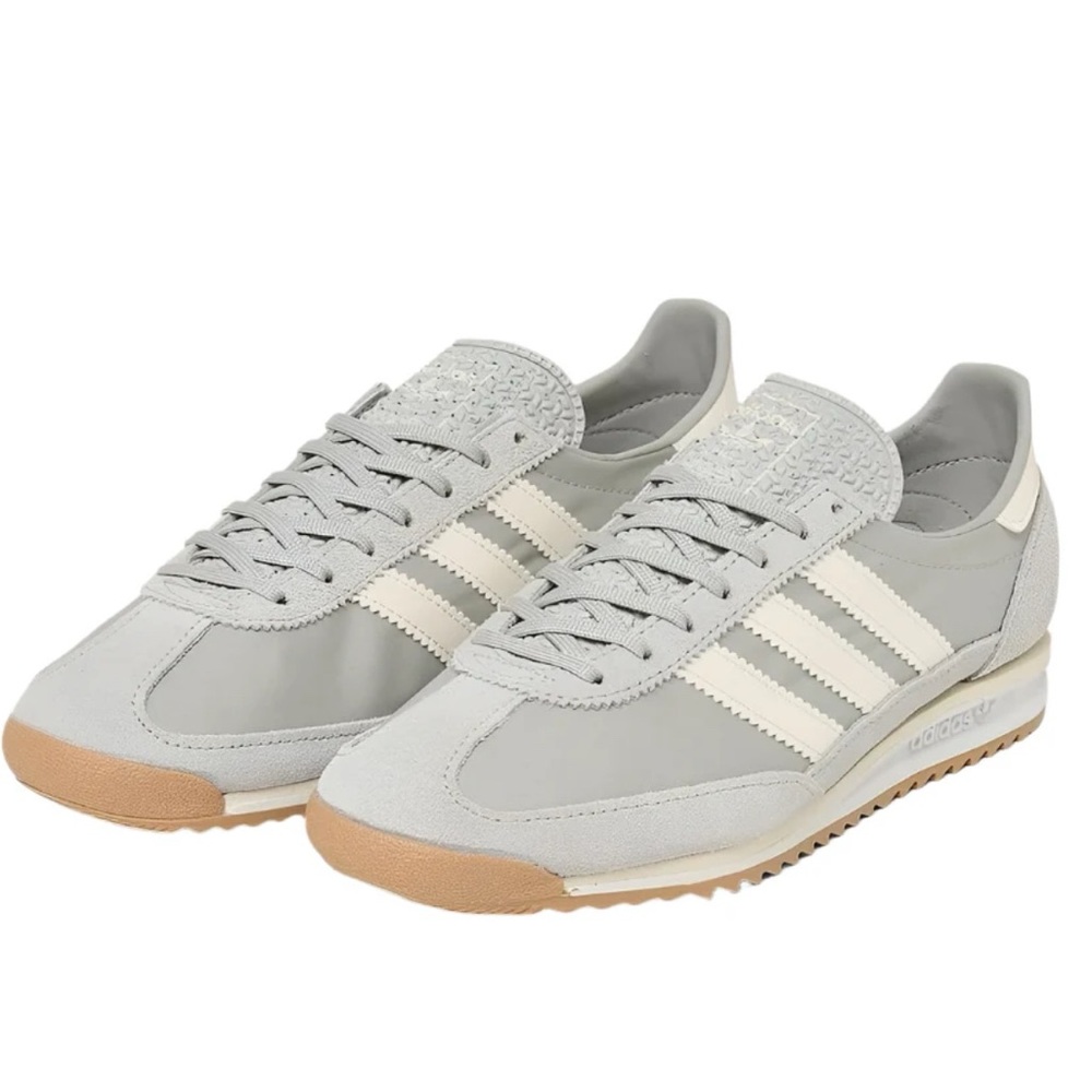 Adidas Gray and Cream SL 72 Retro Sneakers, New, size 10